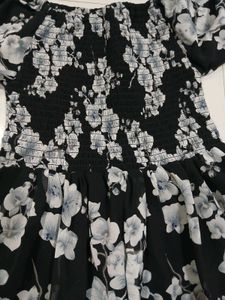 Chic Floral Print Off-Shoulder Dress