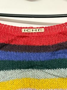 Colorful Striped Knit Sweater