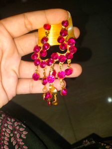 Stunning Pink Dangle Earrings