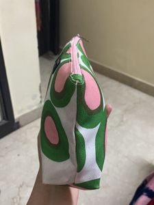 Marimekko For Clinique Green Circle Makeup Bag