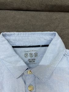 Kids Light Blue Button-Up Shirt