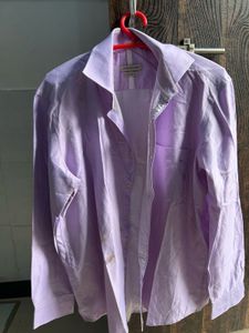 Men's Lavender Button-Up Shirt