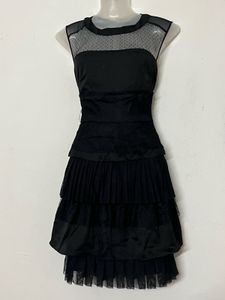 Pintresty Chic Black Ruffled Dress
