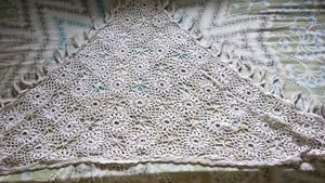 Woolen Handmade  Crochet Poncho Type Stole