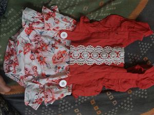 Red Dress Only 2 Times Wear 1-2 Yr Baby Dres
