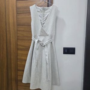 Chic Grey Warm  Dress