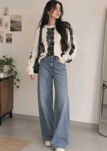 Off white lace sweater