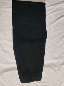 Black Textured Pants