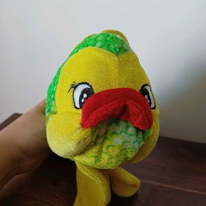 Green and yellow Fish plush toy from Lankawi