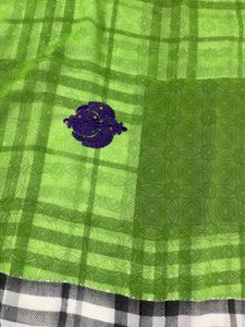Vibrant Checkered Saree