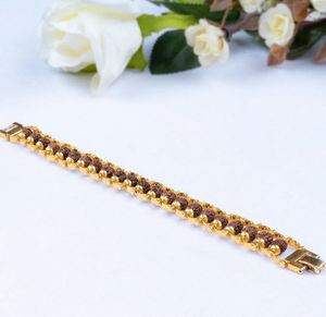New Gold Plated Modern Rudraksha Bracelet