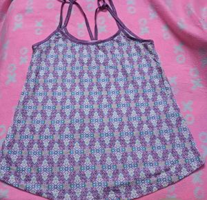 Purple🤎 Patterned Camisole Top