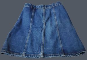 Button-Front Denim A-Line Mini Skirt🌀
