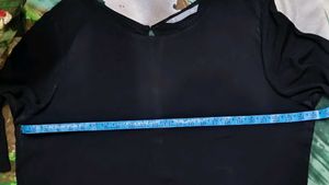 Chic Black Bell Sleeve Top