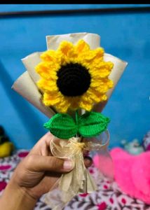 Crocheted Sunflower Bouquet