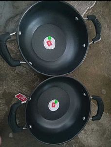 Set of 2 Non-Stick Kadhai 21cm