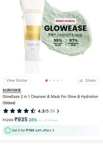 SUROSKIE Glowease 2in1 Cleanser &amp; Mask