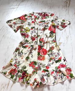 Floral Print Romper