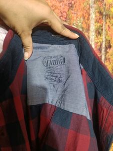 Indigo Checked Shirt Red And Black