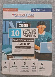 CBSE Class 12 Commerce - Past yrs Solved Papers