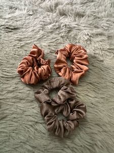 Set of 3 Satin Scrunchies