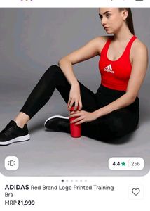 Adidas Red Sports Bra
