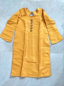 Heavy Silk Brocade Kurta Top Kurti
