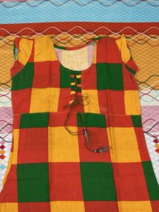 Vibrant Block Print Kurta