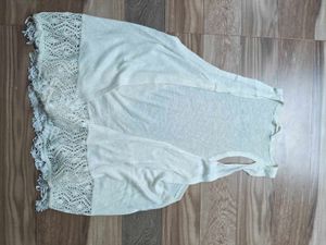 Fashionable Crochet detail Shrug