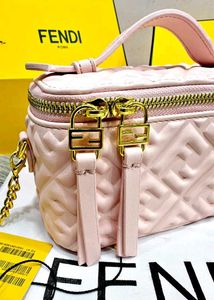 FENDI MONOGRAM QUILTED VANITY NAPPA BAG* WD BOX