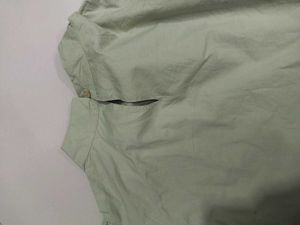 Elegant Green Puff Sleeve Top