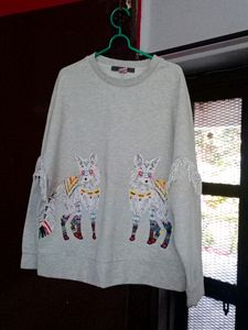 Embroidered Fox Sweatshirt