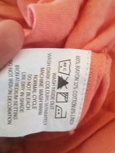 Coral back tie dress