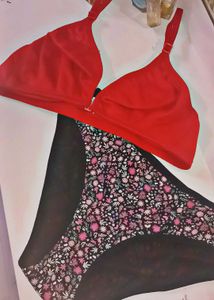 front open Bra & Panty Set
