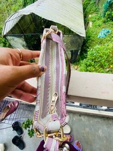 Stylish Striped Crossbody Bag
