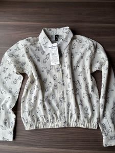 Dog Print Blouse