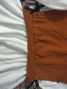 Chic Contrast Top with Button Accents