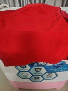 Cozy Red Fleece Zip-Up Sweater