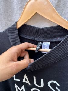 Laugh More Black Sweatshirt