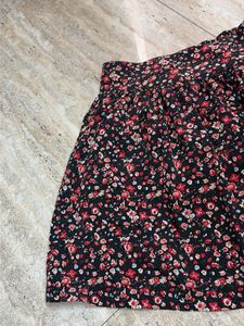 Floral Print Skater Skirt