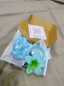 Cute Blue Hair Accessory Set