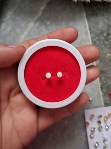 Pearl &amp; Silver Nose Pins - Set of 3