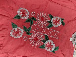 100% Cotton Embroidered Kurta Top