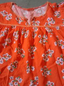Orange Floral top