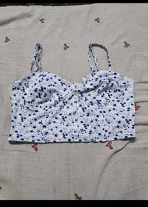 Floral Print Crop Top