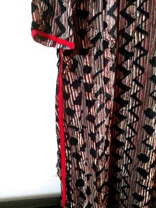 Red And Black Traditional Kurti