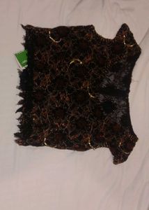 Exquisite Sequin Lace Blouse Top