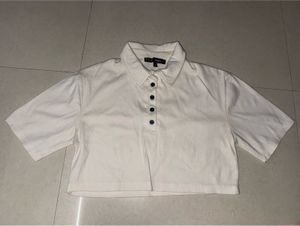 Cropped Polo Tee Shirt Women
