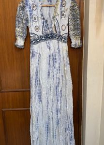 Bohemian Tie-Dye Maxi Dress