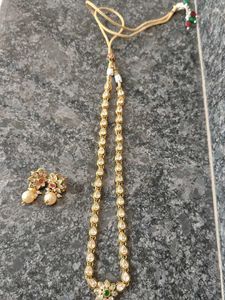 Pearl &amp; Stone Stud Earrings